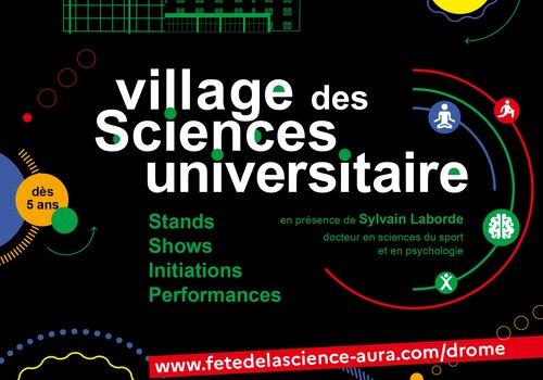 Village des sciences universitaire drômois Affiche officielle Village des Sciences Drôme