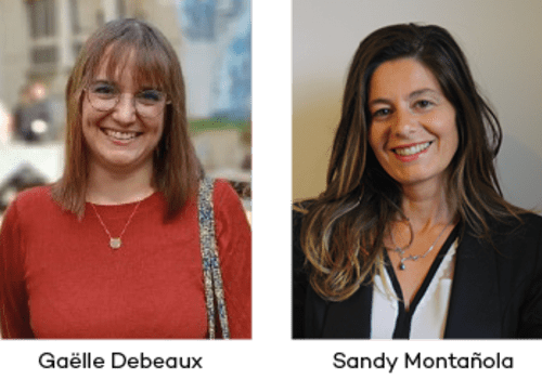 portraits de Gaëlle Debeaux et Sandy Montañola