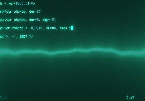 Visualisation de la musique et codage en direct pour supercollider