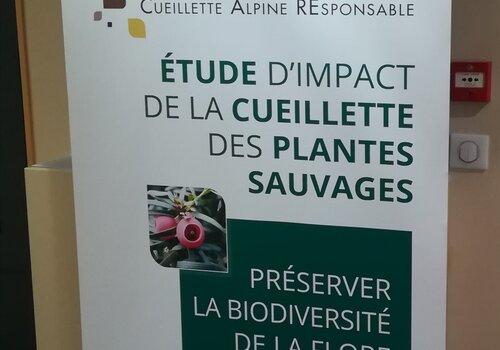 Care : Cueillette Alpine Responsable Kakemono de l'exposition Care