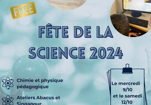Flyer fête des sciences 2024