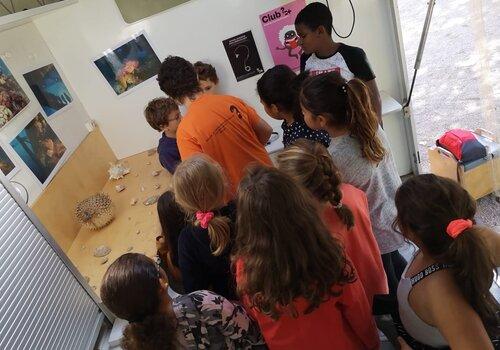 enfants à bord du camion