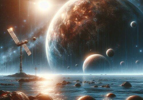L'eau sur les exoplanètes une exoplanète océanique et des lunes mystérieuses