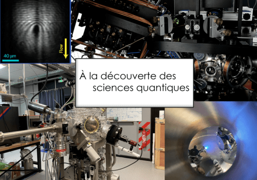 Salle d'expérience et image d'un fluide quantique de lumière