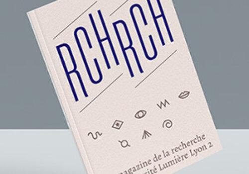 Magazine RchRch Livret avec le logo RchRch et la phrase le magazine de la recherche de l'Université Lumière Lyon 2