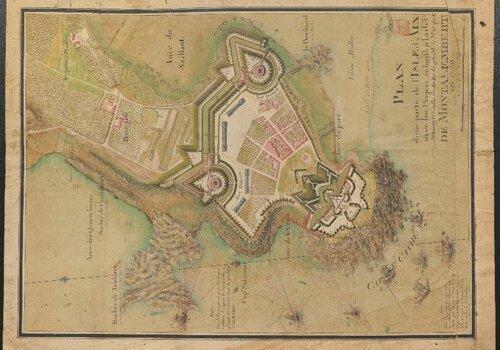 Plan de l'ILE D'AIX Ancien plan de l'Ile d'AIX