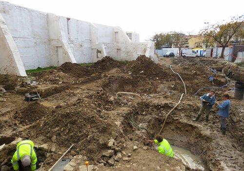 Fouille archéologique médiathèque de Balaruc-les-Bains Fouille médiatheque