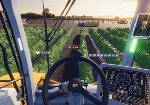 Simulateur de conduite d’engin agricole