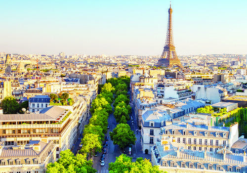 Vue aérienne de Paris