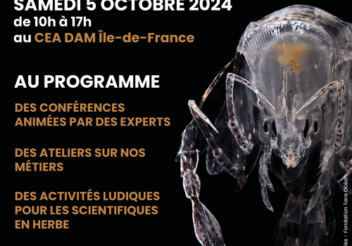 Affiche Fête de la Science CEA DAM Île-de-France Affiche de la Fête de la Science 2024 du CEA DAM Île-de-France