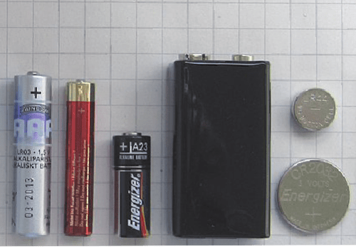 Batteries Différents formats de batteries