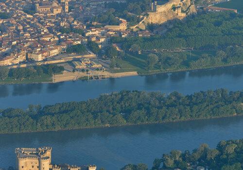 le Rhône entre Beaucaire et Tarascon