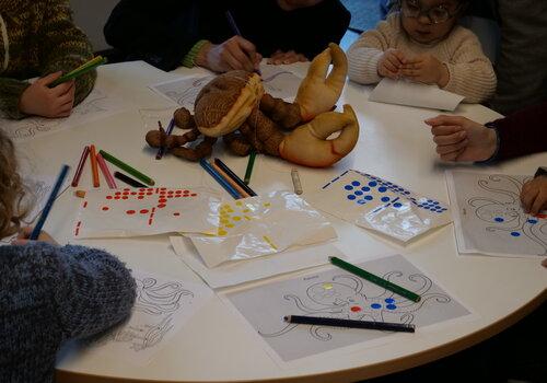 atelier coloriage sur le thème des océans