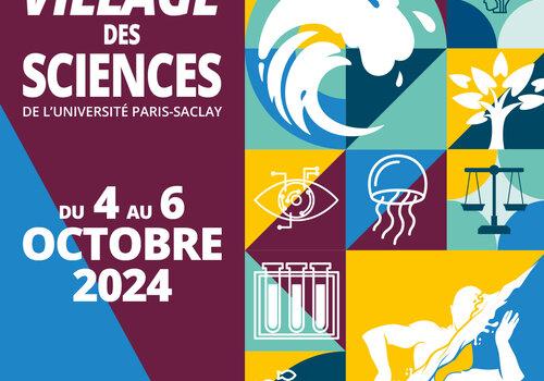 Affiche du Village des Sciences Paris-Saclay 2024 Affiche du Village des Sciences 2024
