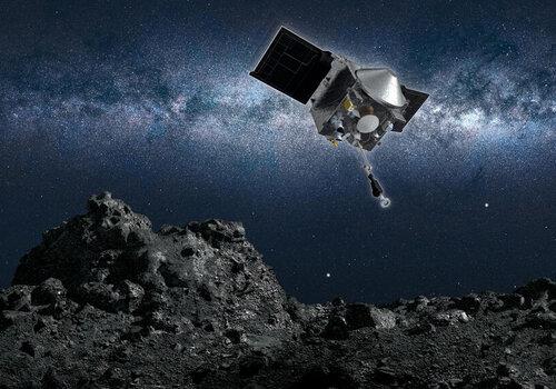 La sonde OSIRIS-REx sur l'astéroïde Bennu