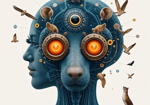 Hybride humain animal robot Hybride humain animal robot