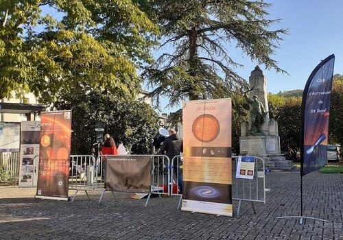 Observation du Soleil stand du Club d'Astronomie de St Benoît