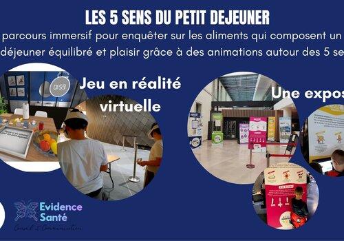 Jeu en réalité virtuelle et exposition autour des 5 sens du petit-déjeuner