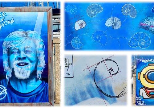 Street art et culture scientifique Quand des artistes du street art donnent leur vision de la science sur des œuvres faites en live... Comment vont-ils peindre l'intelligence?
