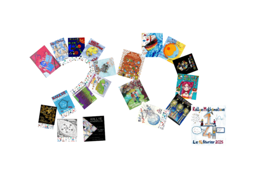 Vingt affiches pour 20 ans d'existence 20 ans de Rallye Mathématique