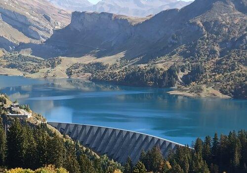 Barrage de Roselend en Savoie Barrage de Roselend en Savoie