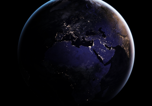 L'Europe la nuit vue de l'espace
