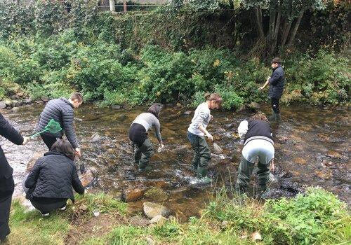 Pêche des petites bêtes de la rivière