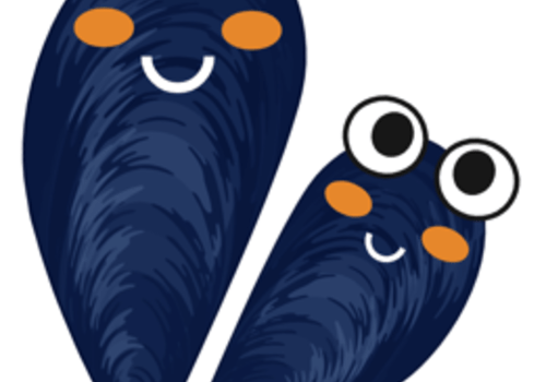 Dessin de 2 moules souriantes