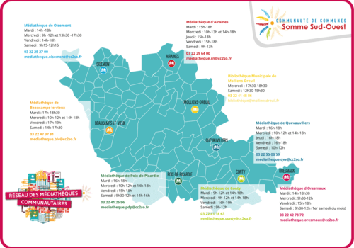 Carte du réseau de lecture CC2SO