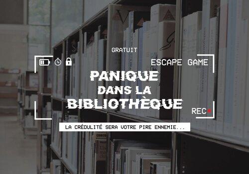 Visuel - Panique dans la bibliothèque