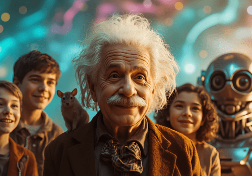 Soirée d’ouverture : Intelligence : du naturel au numérique Albert Einstein, des gens, un robot