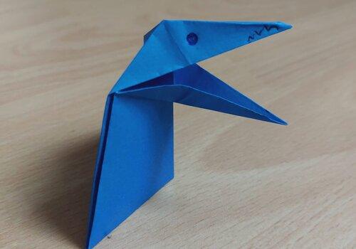 Origami intelligent Dinosaure qui bouge la bouche en origami