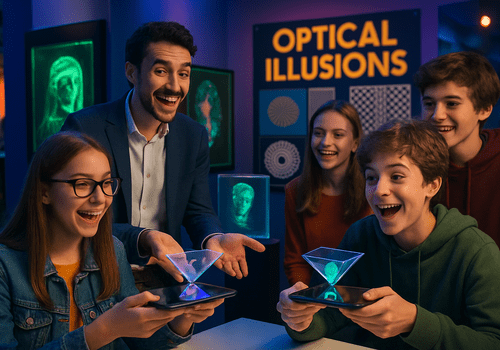 Ateliers sur les Illusions d'optique Visuel sur les illusions d'optique