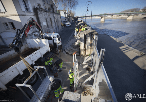 installation des batardeau 