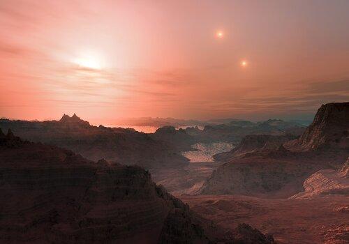 Gliese 667 Cc sunset 