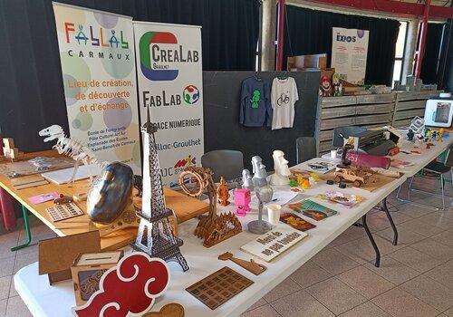Stand des FabLabs du Tarn