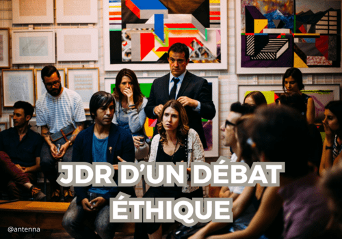 Personnes réunies pour débattre
