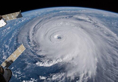 Hurricane Florence viewed from International Space Station