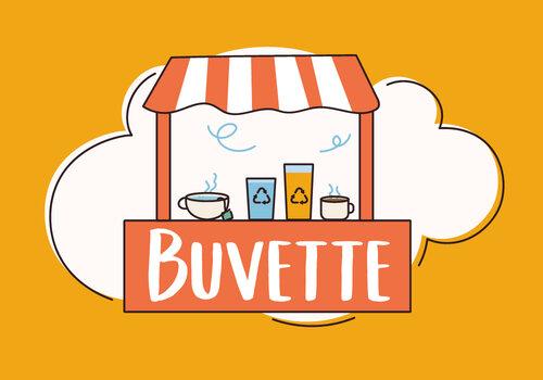Dessin d'une buvette