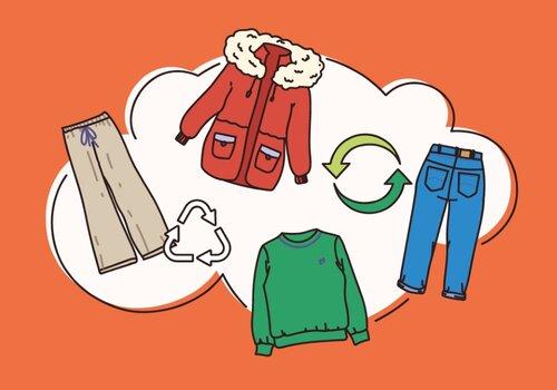 Friperie Dessin de vêtements