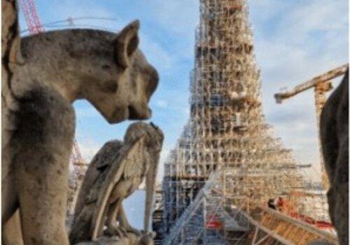 Reconstruction de la flèche de Notre Dame de Paris