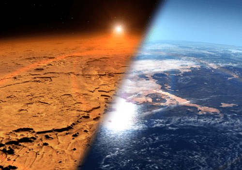 Une comparaison entre Mars aujourd'hui et par le passé