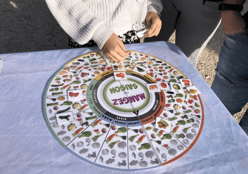 jeu fruits et légumes de saison