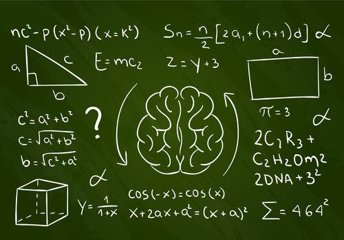 Tableau avec équations mathématiques