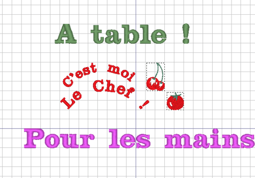 Broderie gourmande
