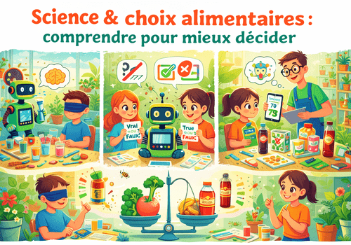 atelier avec des enfants autour du goût