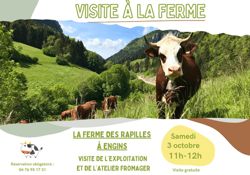 Visite de la ferme des Rapilles à Engins le Samedi 3 octobre 2026, de 10h à 12h
