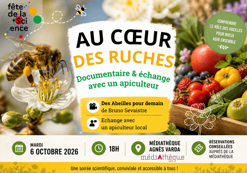 Affiche "Au coeur des ruches"