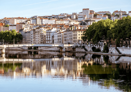 Image du fleuve du Rhone à Lyon