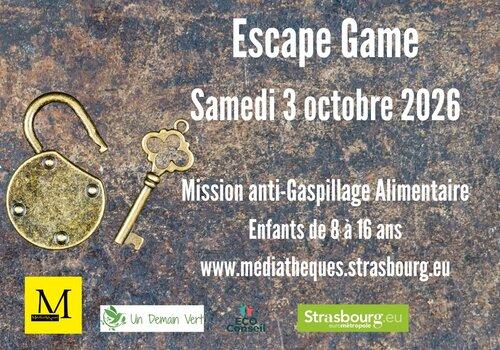 Une clé et un cadenas ouvert pour illustrer l'escape game